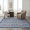 Homeroots 8 x 11 ft. Gray & Blue Indoor & Outdoor Area Rug 385009 - alternate 7